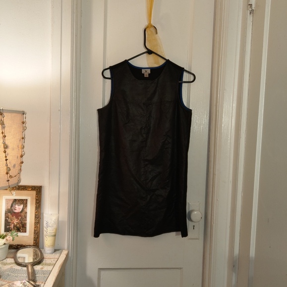 Foux Leather Top Dress - Picture 3 of 4